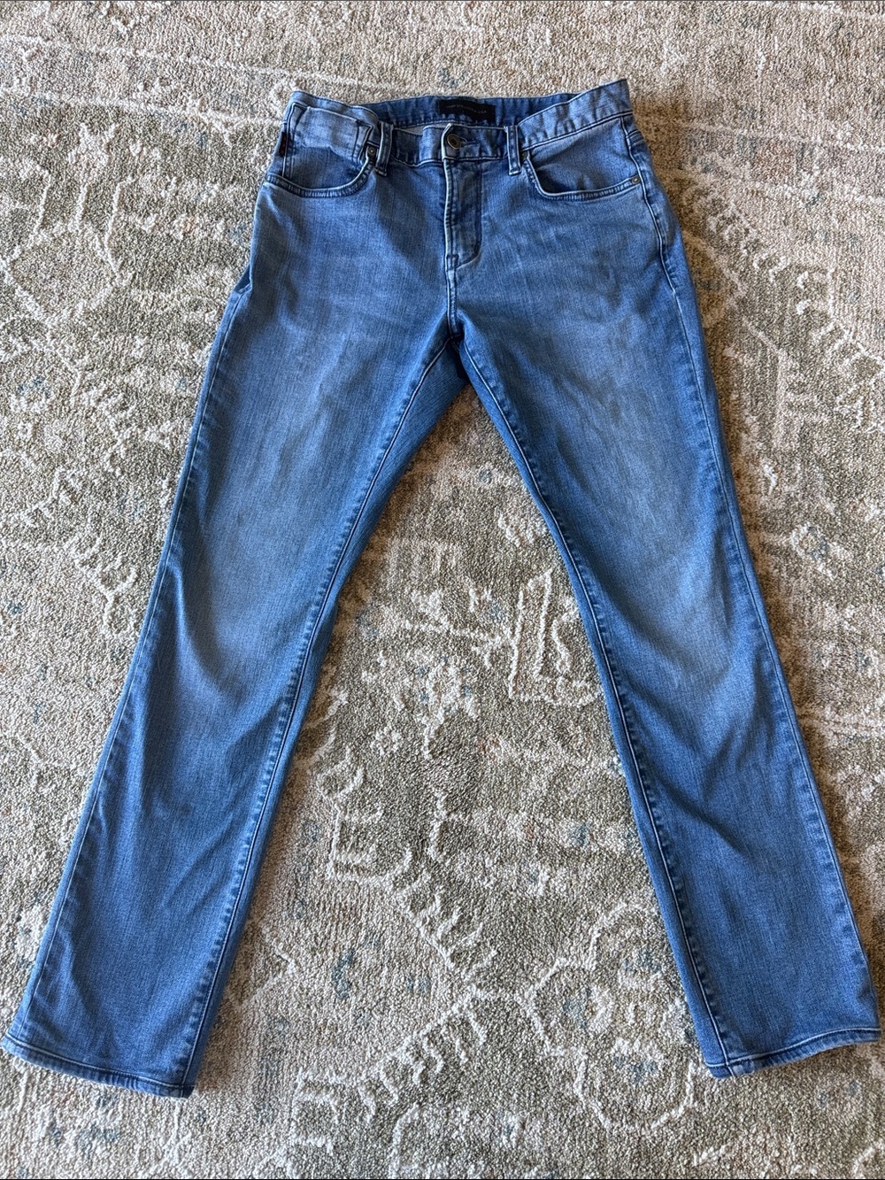 John Varvatos Men's Medium Bowery Blue Slim Straight Jeans